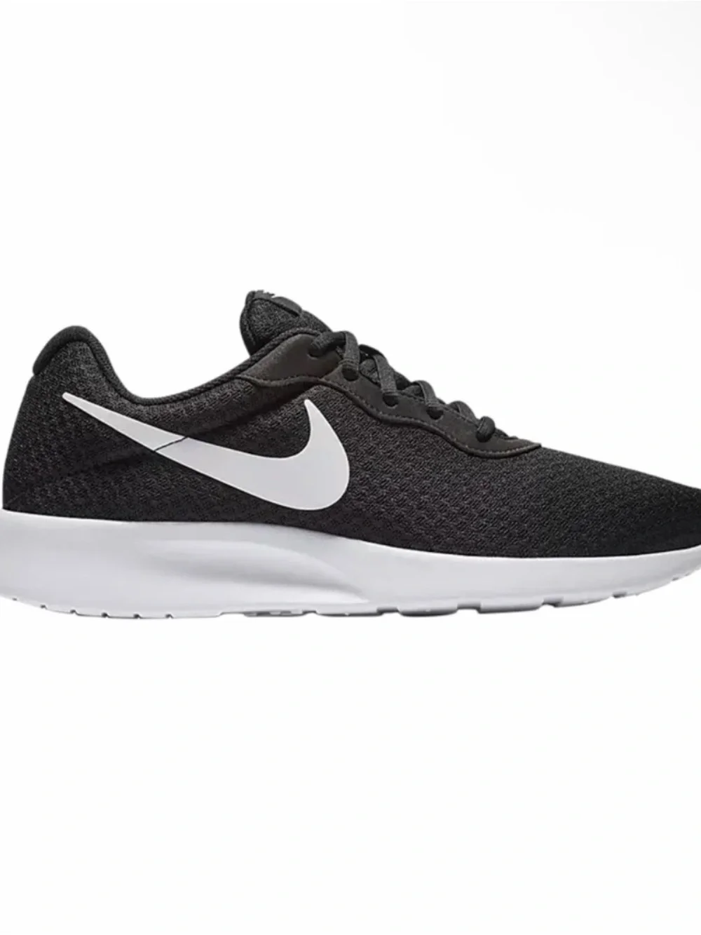 Nike Black Mesh Sneaker with White Swoosh